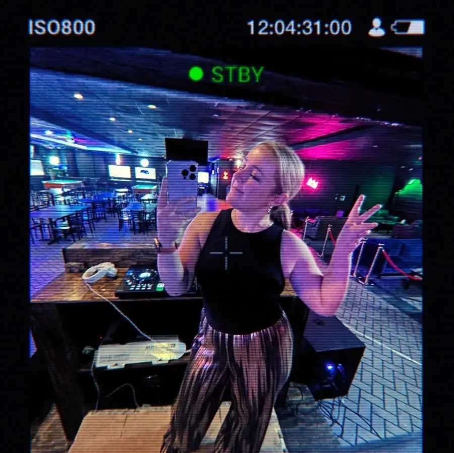 DJ AJ performing at a live event in Little Rock, Arkansas